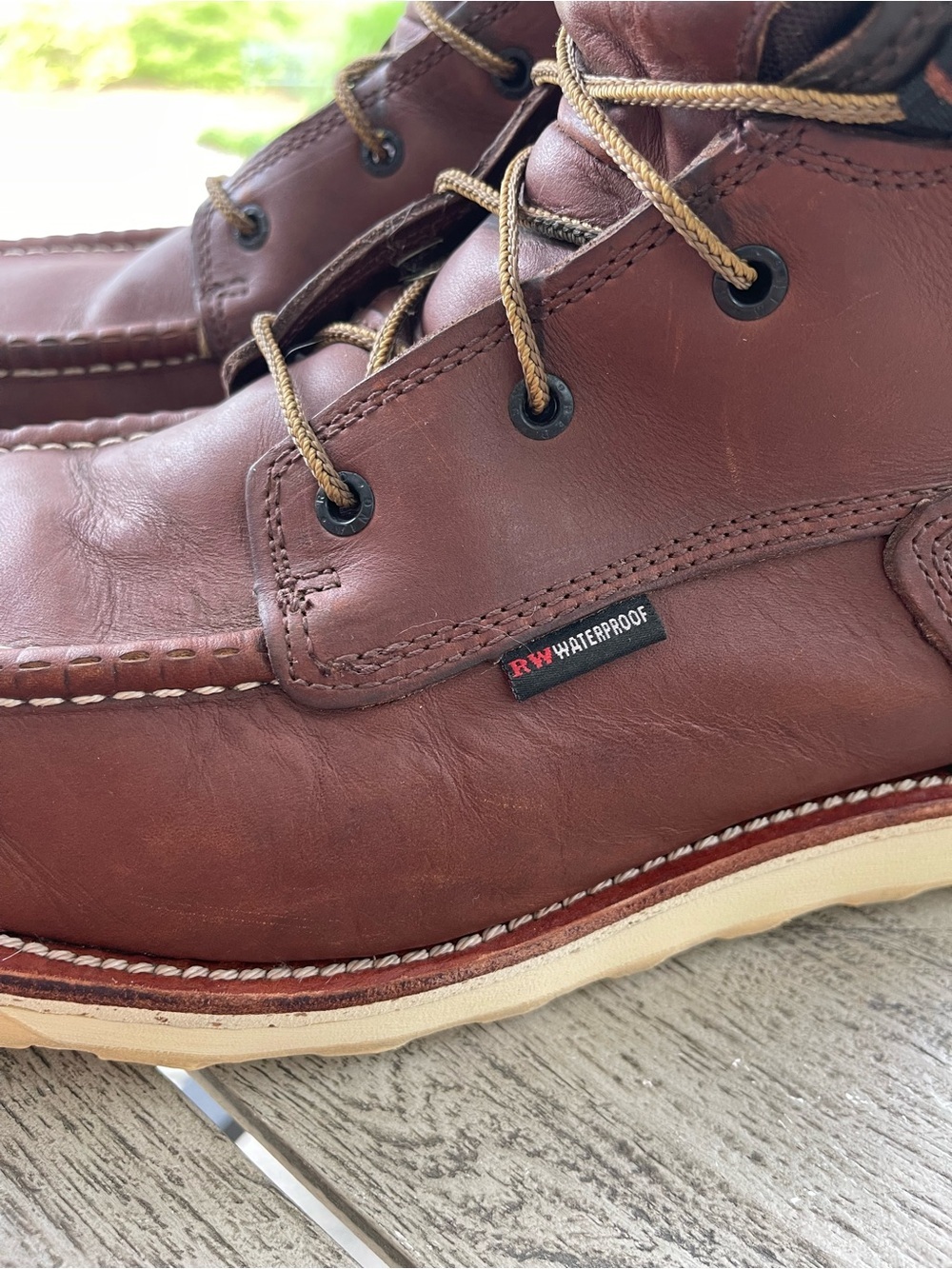Red Wing Traction Tred Men’s Waterproof Safety Toe 6” Leather Boots size 13 D - Picture 4 of 9